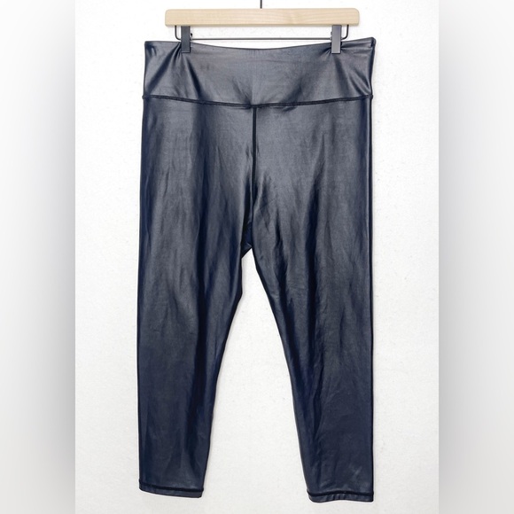 Zyia Active Metallic Black Light n Tight Leggings Size 20 - Picture 2 of 5